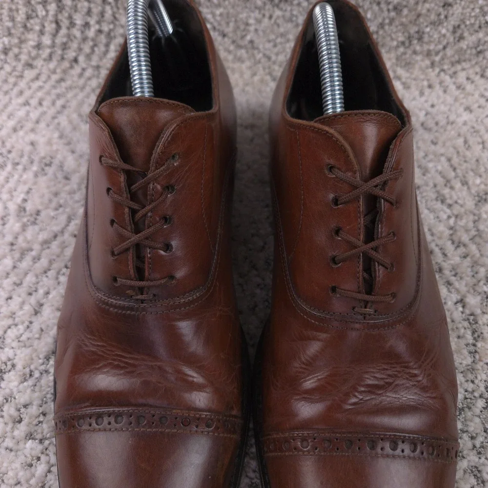 To Boot New York Shoes Mens Size 9 *NEW SOLES* Cap Toe Dress Lace Up Leather